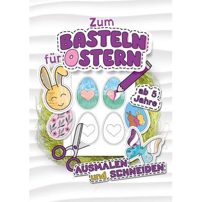 Ausmalen und Schneiden - Zum Basteln für Ostern, Taschenbuch von Barbara Lachner, Bookmundo, 978-3-903420-13-7