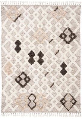 SAFAVIEH Hand-Knotted Casablanca Shag Guliz Tribal Wool Rug