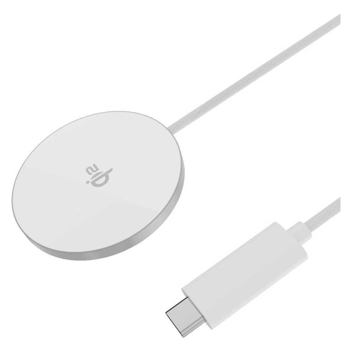 Gear Trådløs Oplader Qi2.2 Hurtig Opladning 25W Sølv/Aluminium (25 W) (665152)