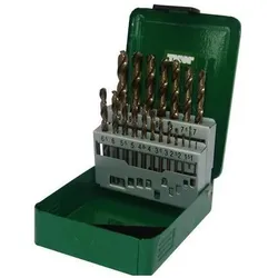 Thürmer Tools, Bohrereinsatz, Metallbohrer HSS CoboltBoreset 1,0-10,0mm mit 0,5mm Federhebeln im Stahlkasten