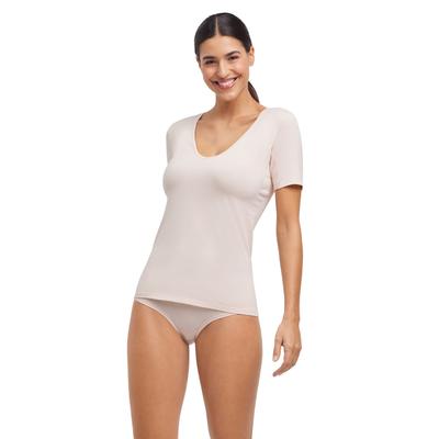T-Shirt FALKE "Daily Climate Control", Damen, Gr. XXL, oatmeal (4016), Shirts T-Shirt