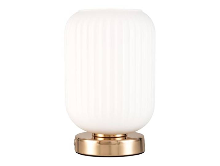 Pauleen Paulmann 48193 Noble Purity Lampe à poser\, 20 watts max.\, blanche\, verre doré champagne\, métal\, E27