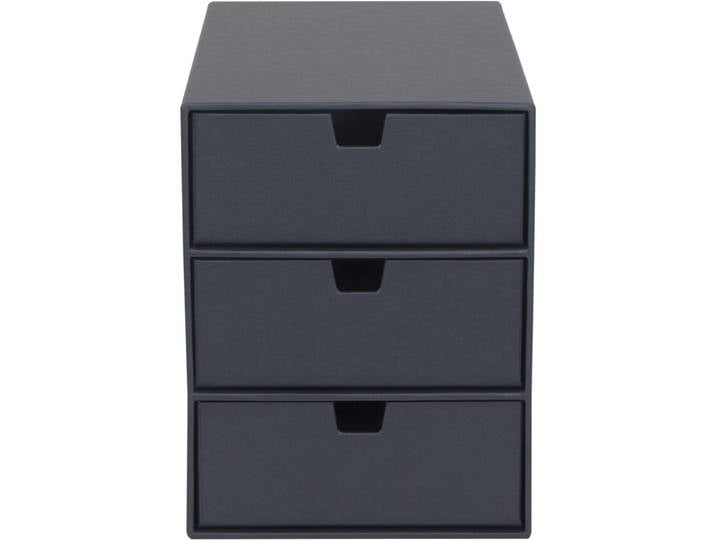 Schubladenbox Bigso Box dunkelgrau Papier B 16 T 25 cm