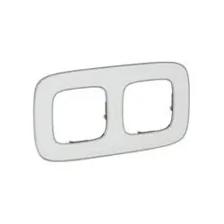 Legrand 754422 Valena Allure 2-fach Rahmen White Mirror