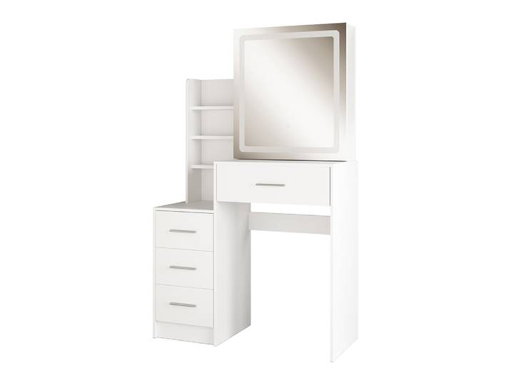 Coiffeuse avec miroir led blanc 80x132.5cm