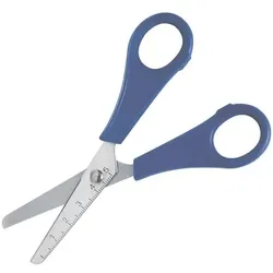folia Bastelschere 13,5 cm - runde Spitze blau