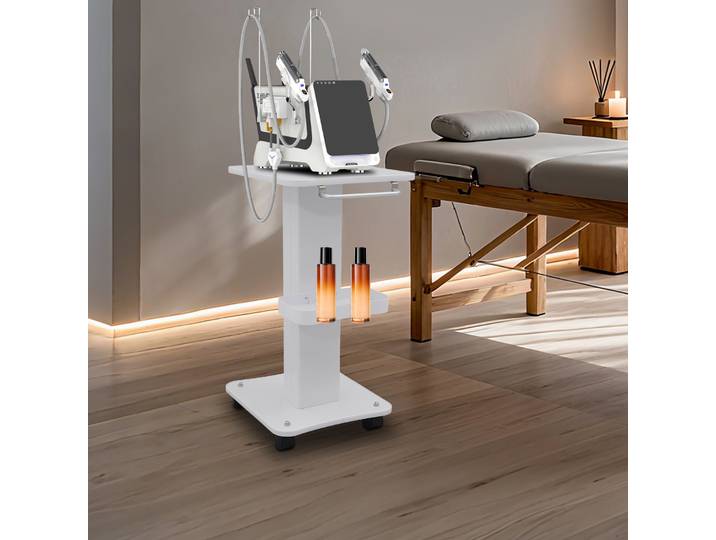 Chariot de Salon Multifonctionnel pour Esthéticiennes avec Quatre Roues Pivotantes à 360° ° Roulettes pivotantes