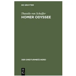 Scheffer:Homer Odyssee, Fachbücher von Thassilo von Scheffer