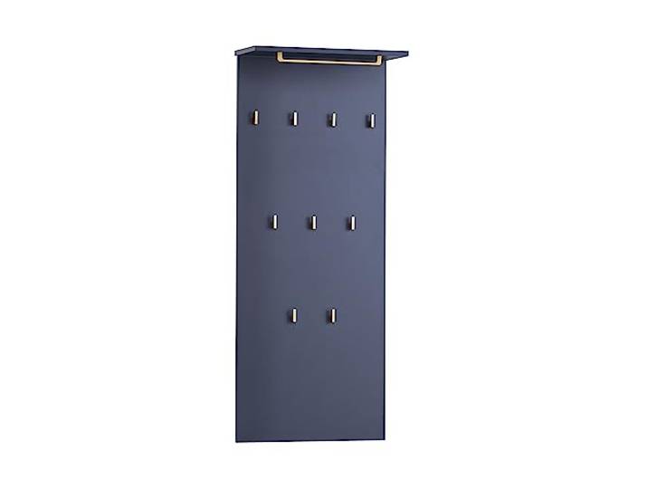 Schildmeyer Kent 154052 Panneau à Crochets\, Bleu Nuit/doré\, 50 x 20\,9 x 110\,6 cm