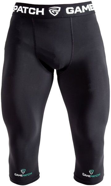 Gamepatch  3/4  Compression Tights  Junior (26) -  3/4 Kompressiohousut Junior  - Musta - Junior