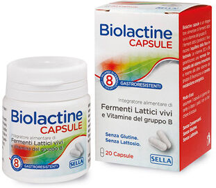 SELLA Srl Biolactine Fermenti + Vitamine Confezione 20 Capsule - Integratore alimentare
