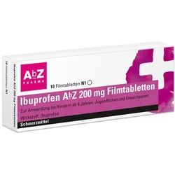 Ibuprofen AbZ 200 mg Filmtabletten 10 St