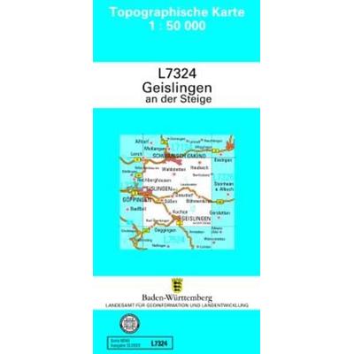 Geislingen 1 : 50 000, Sonstige von , Landesamt für Geoinformation und Landentwicklung Baden-Württemberg (LGL), 978-3-86398-312-3