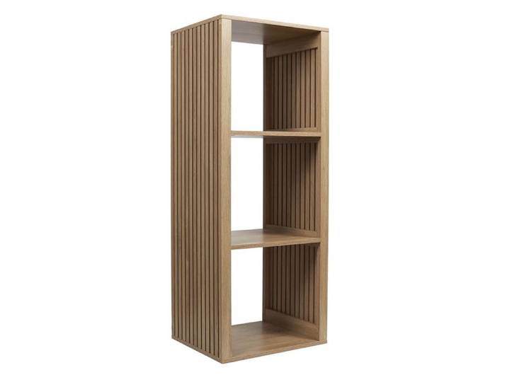 PAJAN - Rangement 3 Cases Effet Bois avec Tasseaux