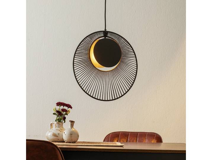 Oyster Pendelleuchte Black - Forestier - Wohnzimmer - Design - Metall - Einflammig