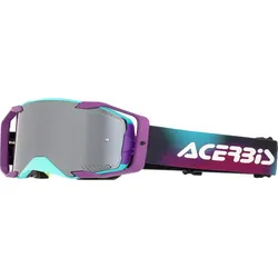 Acerbis Vortex, Crossbrille verspiegelt - Lila/Türkis Silber-Verspiegelt - Einheitsgröße