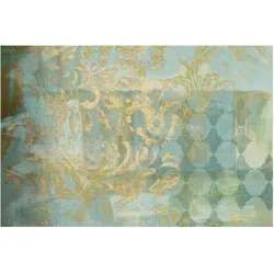FOTOTAPETE Marokkanische Collage in Gold und Türkis 432/290 cm