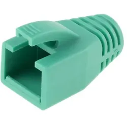ACT RJ45 green boot for 8.0 mm cable. Unit: Bag 25 pcs, Kabel Zubehör, Grün