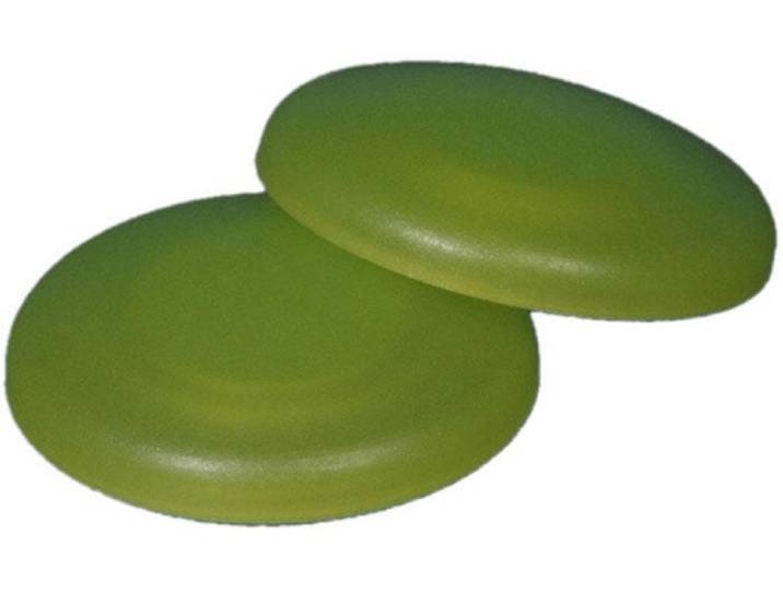 Dekomagnet LIEDECO, grün (apfelgrün), Ø:3cm, Materialmix, Gardinenbefestigungen, Dekomagnet, für metallische Flächen