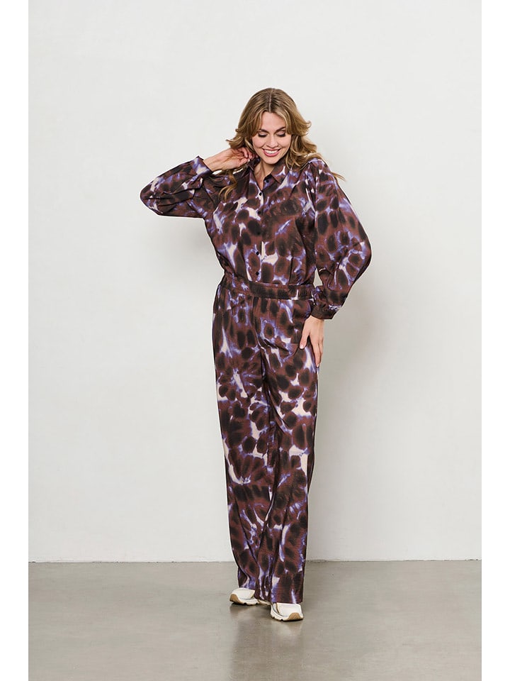 &Co Woman Hose in Braun/ Lila - XL