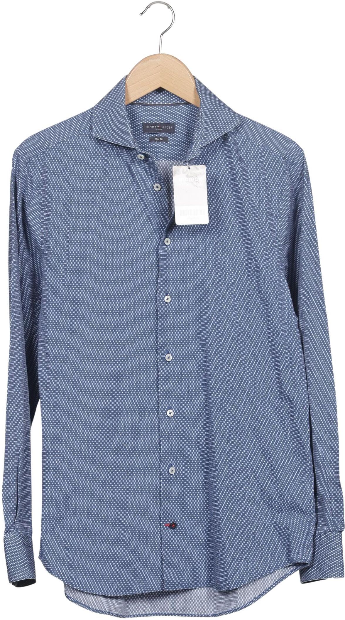 Tommy Hilfiger Tailored Herren Hemd, Hellblau, Gr. 39, Baumwolle - Second Hand