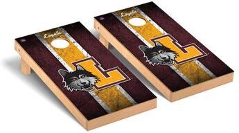 Skip's Garage Loyola Chicago Ramblers Vintage Cornhole Board Set