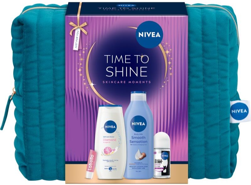 NIVEA Time to Shine gift set with nourishing and moisturising effect