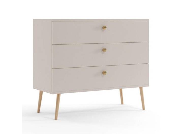 Sepro Meble Kommode Kaschmir Boho Mit Schubladen, Beige, 100x85x41 cm, Kleinmöbel, Kommoden, Sideboards