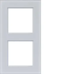 Hager Rahmen 2fach A.8 Glas WAD8200GWM