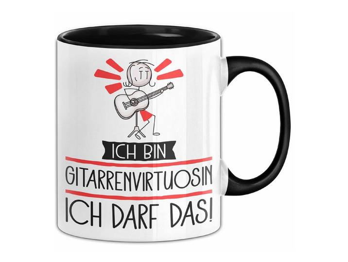 Trendation Tasse Geschenk für Gitarrenvirtuosin Tasse Lustige Geschenkidee Geburtstag