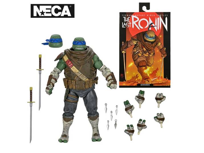 NECA 54312 jouets tortues Ninja mutantes adolescentes le dernier figurine d'action Ronin ultime Leonardo 18 cm poupée originale modèle cadeau TMNT