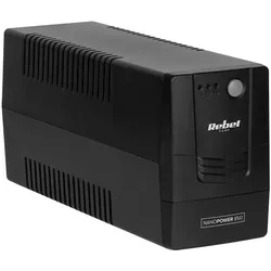 Rebel Unterbrechungsfreier Computer USV Modell Nanopower 850 (offline 850VA / 480W 230 V 50Hz) (850 VA, 480 W), USV