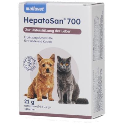 Hepatosan 700 Diät-Erg.Futterm.Tab.f.Hund/Katze 30 St Tabletten