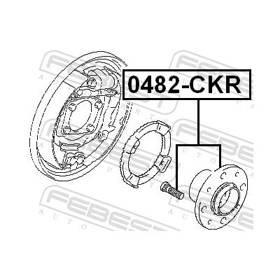 FEBEST Radnabe 0482ckr Hinterachse für MITSUBISHI