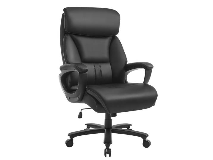 WOLTU Chaise de bureau ergonomique, grande chaise de bureau avec appui-tête, chaise de direction en cuir PU pour salle de jeux, bureau, salle de conférence