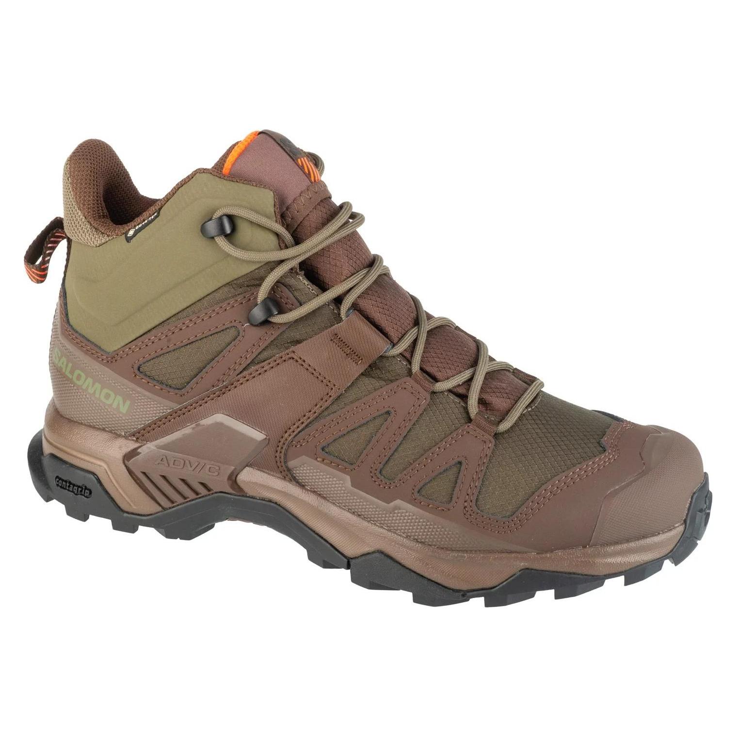 Salomon X ULTRA TRACKER GTX - Green / Earth Brown / Orange - Green / Earth Brown / Orange - UK 8 (EU (42) (180-476071-8)