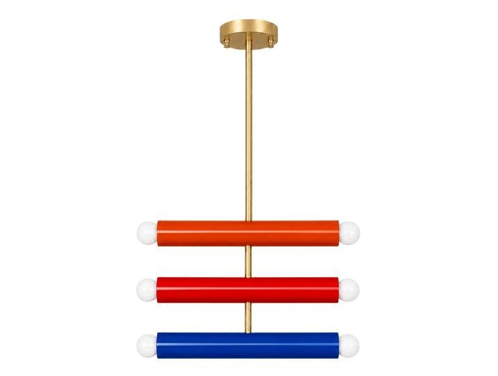 Lustre en métal Vento - 35 x 10 cm - Orange