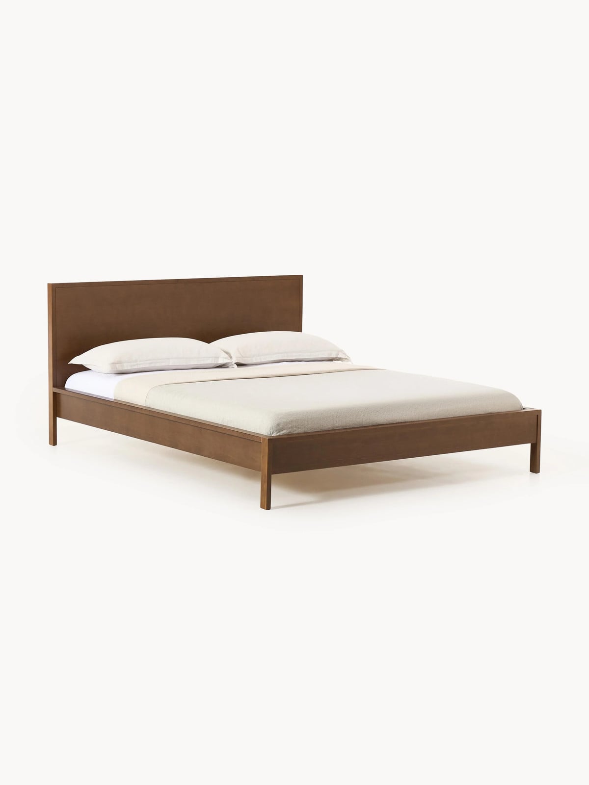 Westwing Collection Houten bed Tammy met hoofdeinde, 140x200 cm