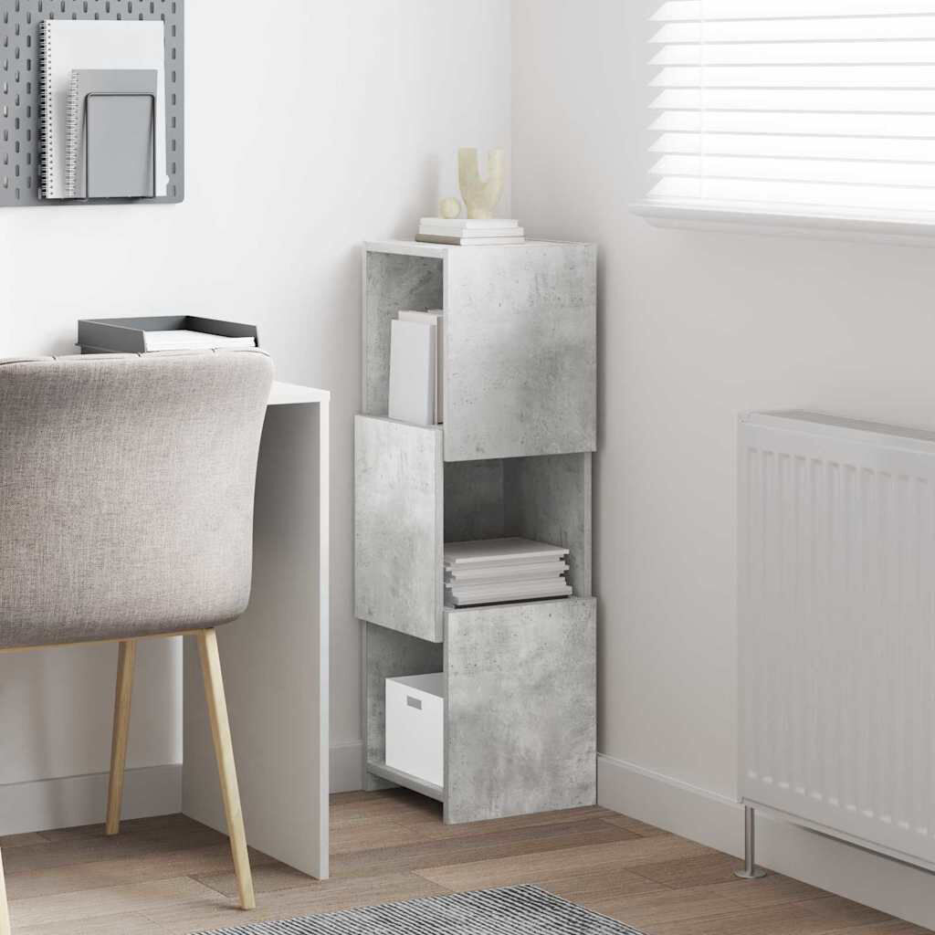 Metro Corner Accent Chest Concrete Grey 95cm H x 30.5cm W x 30cm D