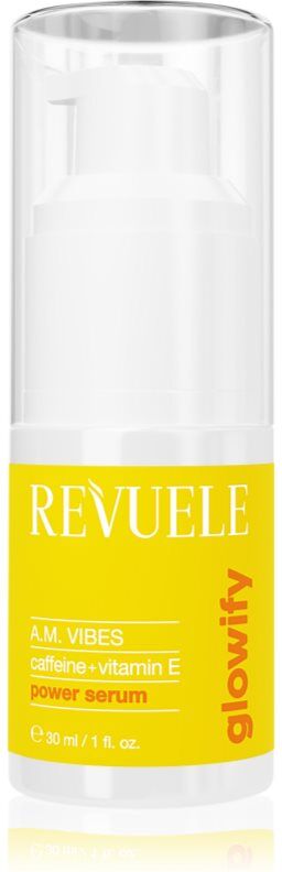 Revuele Glowify A.M. Vibes Power Serum Caffeine + Vitamin E brightening serum for the eye area 30 ml