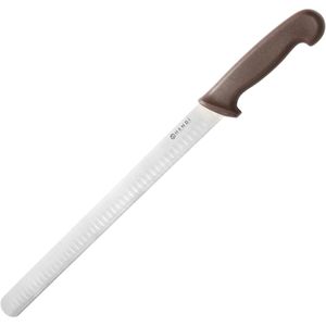 Hendi Schinkenmesser HACCP 842966, Kullenschliff, Kunststoffgriff abgerundete Edelstahlklinge 35 cm