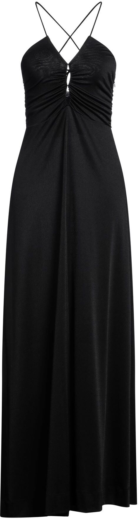 Ganni Vestido largo Mujer Negro 36,38,40,42 Mujer