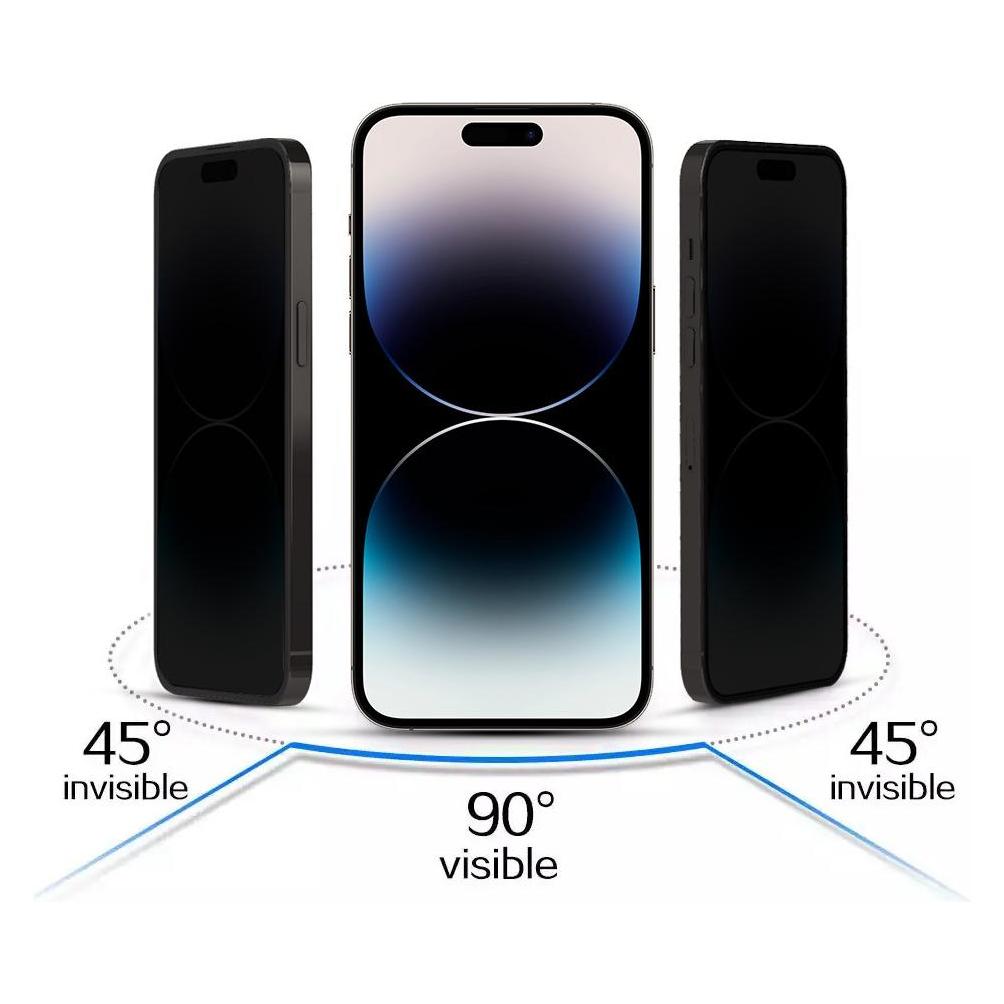 iLike Galaxy S23 Tempered Privacy Glass (With Cutout For Reader) (1 Stk., Samsung Galaxy S23) (ILIKE)