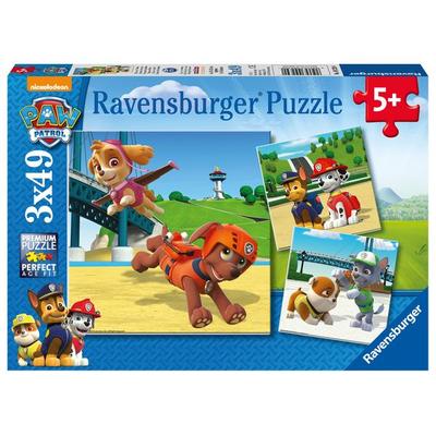 Puzzle Ravensburger Team auf 4 Pfoten 3 X 49 Teile