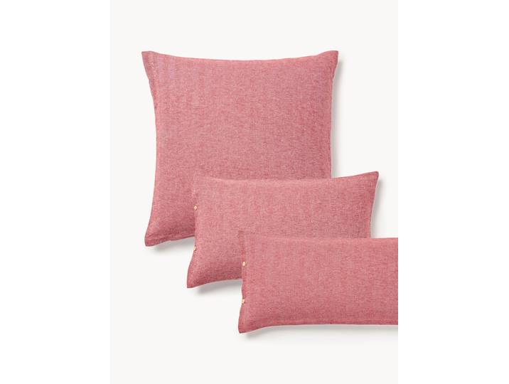 Taie d'oreiller en flanelle avec motif à chevrons Wanda