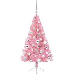 vidaXL, Weihnachtsbaum, Robin (mit 61 silbernen Kugeln) (120 cm)