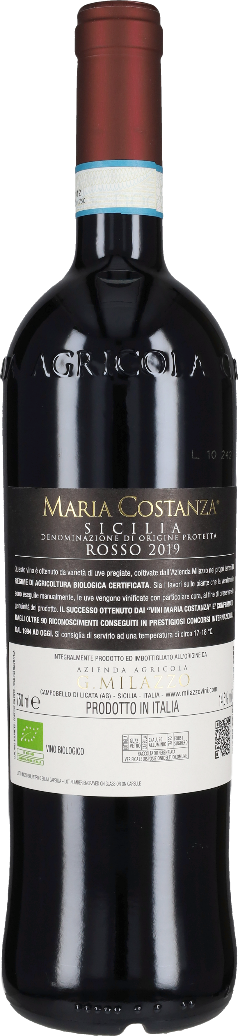 Maria Costanza' Rosso Milazzo 2020