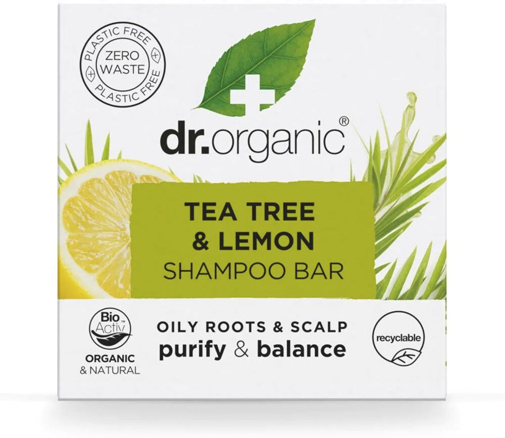 Dr. Organic Árbol Del Té Y Limón champú sólido 75 gr