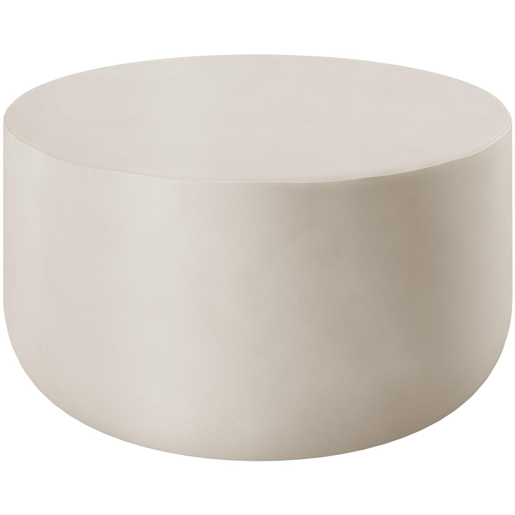tectake® Runder Couchtisch , minimalistisches Design, wetterfest, 80 x 39,5 cm