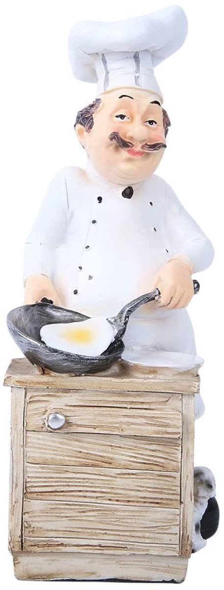 Solidchoice Chef Statue Decoratie voor Keuken en Restaurant